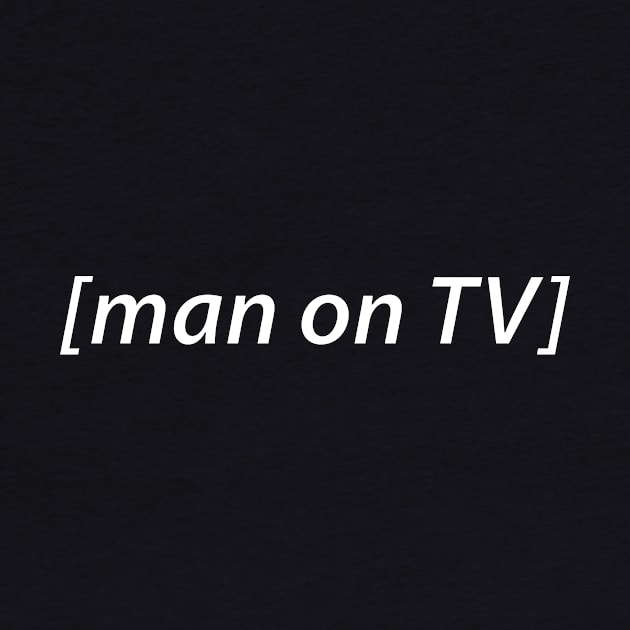 man on TV audio description by baybayin